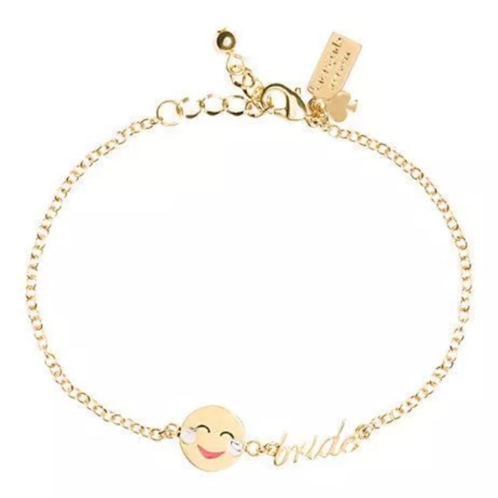 Kate Spade bride emoji bracelet